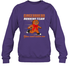 Christmas Gingerbread Man Cookie Gingerbread Running Team Crewneck Sweatshirt Crewneck Sweatshirt - HHHstores
