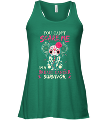 You can't Scare Me I'm Breast Cancer Survivor Elephant Funny Women's Racerback Tank Women's Racerback Tank - HHHstores