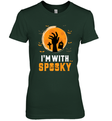 I'm With Spooky  Scary Halloween Costume Gift Women's Premium T-Shirt Women's Premium T-Shirt - HHHstores