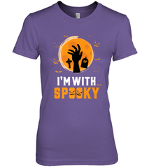 I'm With Spooky  Scary Halloween Costume Gift Women's Premium T-Shirt Women's Premium T-Shirt - HHHstores