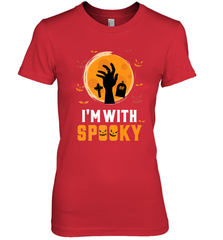 I'm With Spooky  Scary Halloween Costume Gift Women's Premium T-Shirt Women's Premium T-Shirt - HHHstores