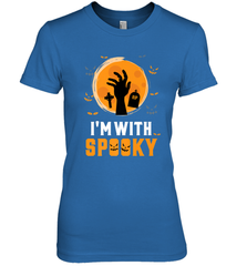 I'm With Spooky  Scary Halloween Costume Gift Women's Premium T-Shirt Women's Premium T-Shirt - HHHstores