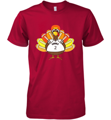 Cool Thanksgiving Football Shirt _ Gobble Player Turkey Gift Men's Premium T-Shirt Men's Premium T-Shirt - HHHstores