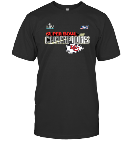 Youth Kansas City Chiefs NFL Pro Line by Fanatics Super Bowl LIV Champions Trophy Men's T-Shirt Men's T-Shirt / Black / S Men's T-Shirt - HHHstores