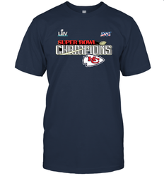 Youth Kansas City Chiefs NFL Pro Line by Fanatics Super Bowl LIV Champions Trophy Men's T-Shirt