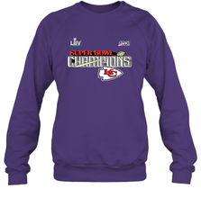 Youth Kansas City Chiefs NFL Pro Line by Fanatics Super Bowl LIV Champions Trophy Crewneck Sweatshirt Crewneck Sweatshirt - HHHstores