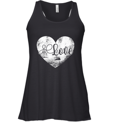Love Valentines Day Heart Vintage Gift For Men Women Women's Racerback Tank Women's Racerback Tank - HHHstores