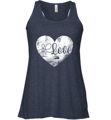 Love Valentines Day Heart Vintage Gift For Men Women Women's Racerback Tank Women's Racerback Tank - HHHstores