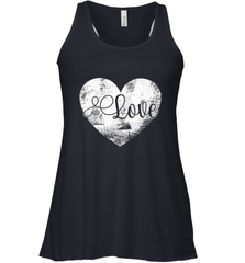 Love Valentines Day Heart Vintage Gift For Men Women Women's Racerback Tank Women's Racerback Tank - HHHstores