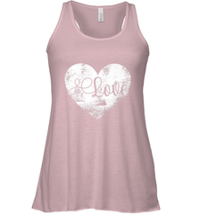 Love Valentines Day Heart Vintage Gift For Men Women Women's Racerback Tank Women's Racerback Tank - HHHstores
