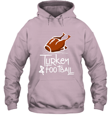 Turkey And Football Thanksgiving Day Football Fan Holiday Gift Hooded Sweatshirt Hooded Sweatshirt - HHHstores