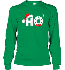 Santa HO HO3 Cubed Funny Christmas Long Sleeve T-Shirt Long Sleeve T-Shirt - HHHstores