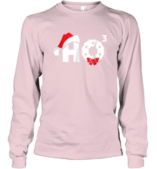 Santa HO HO3 Cubed Funny Christmas Long Sleeve T-Shirt Long Sleeve T-Shirt - HHHstores