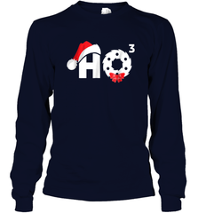 Santa HO HO3 Cubed Funny Christmas Long Sleeve T-Shirt Long Sleeve T-Shirt - HHHstores