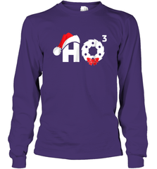 Santa HO HO3 Cubed Funny Christmas Long Sleeve T-Shirt Long Sleeve T-Shirt - HHHstores