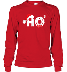 Santa HO HO3 Cubed Funny Christmas Long Sleeve T-Shirt Long Sleeve T-Shirt - HHHstores