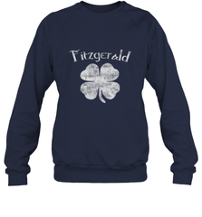 Vintage Fitzgerald Irish Shamrock St Patty's Day Crewneck Sweatshirt Crewneck Sweatshirt - HHHstores
