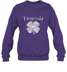Vintage Fitzgerald Irish Shamrock St Patty's Day Crewneck Sweatshirt Crewneck Sweatshirt - HHHstores