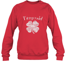 Vintage Fitzgerald Irish Shamrock St Patty's Day Crewneck Sweatshirt Crewneck Sweatshirt - HHHstores