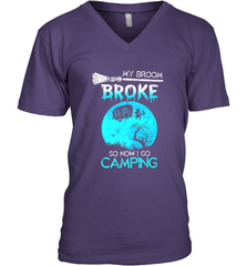 My Broom Broke So Now I Go Camping Camping Lover Gift Men's V-Neck Men's V-Neck - HHHstores