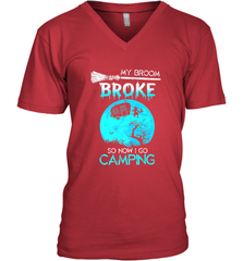 My Broom Broke So Now I Go Camping Camping Lover Gift Men's V-Neck Men's V-Neck - HHHstores