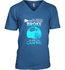 My Broom Broke So Now I Go Camping Camping Lover Gift Men's V-Neck Men's V-Neck - HHHstores