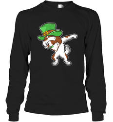 Dabbing Irish Setter Dog Leprechaun St Patricks Day Ireland Long Sleeve T-Shirt