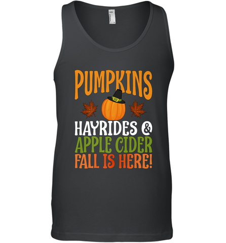 Pumpkins Hayrides Apple Cider Fall Love Halloween Gift Men's Tank Top Men's Tank Top / Black / XS Men's Tank Top - HHHstores