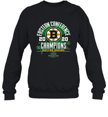 NHL ST PATRICK'S DAY Boston Bruins Fanatics 2020 Eastern Conference Champions Defensive Zone Crewneck Sweatshirt Crewneck Sweatshirt - HHHstores