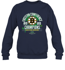 NHL ST PATRICK'S DAY Boston Bruins Fanatics 2020 Eastern Conference Champions Defensive Zone Crewneck Sweatshirt Crewneck Sweatshirt - HHHstores
