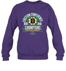 NHL ST PATRICK'S DAY Boston Bruins Fanatics 2020 Eastern Conference Champions Defensive Zone Crewneck Sweatshirt Crewneck Sweatshirt - HHHstores