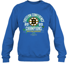 NHL ST PATRICK'S DAY Boston Bruins Fanatics 2020 Eastern Conference Champions Defensive Zone Crewneck Sweatshirt Crewneck Sweatshirt - HHHstores