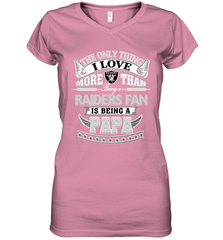 NFL The Only Thing I Love More Than Being A Oakland Raiders Fan Is Being A Papa Football Women's V-Neck T-Shirt Women's V-Neck T-Shirt - HHHstores