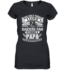 NFL The Only Thing I Love More Than Being A Oakland Raiders Fan Is Being A Papa Football Women's V-Neck T-Shirt Women's V-Neck T-Shirt - HHHstores