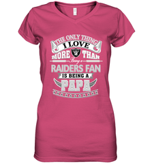 NFL The Only Thing I Love More Than Being A Oakland Raiders Fan Is Being A Papa Football Women's V-Neck T-Shirt Women's V-Neck T-Shirt - HHHstores