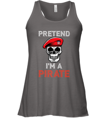 Pretend I'm A Pirate Tee Funny Halloween Party Costume Gift Women's Racerback Tank Women's Racerback Tank - HHHstores