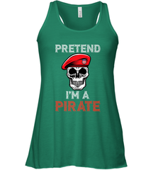 Pretend I'm A Pirate Tee Funny Halloween Party Costume Gift Women's Racerback Tank Women's Racerback Tank - HHHstores