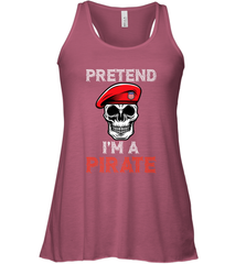 Pretend I'm A Pirate Tee Funny Halloween Party Costume Gift Women's Racerback Tank Women's Racerback Tank - HHHstores