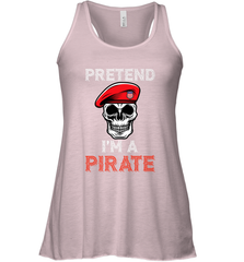 Pretend I'm A Pirate Tee Funny Halloween Party Costume Gift Women's Racerback Tank Women's Racerback Tank - HHHstores