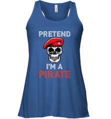 Pretend I'm A Pirate Tee Funny Halloween Party Costume Gift Women's Racerback Tank Women's Racerback Tank - HHHstores