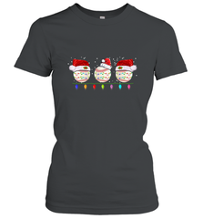 Three Baseball Balls Christmas Gift Santa Xmas lights Snow Women's T-Shirt Women's T-Shirt - HHHstores