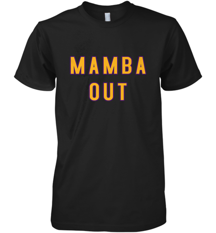 Mamba Out Limited Edition Farewell Tribute Men's Premium T-Shirt Men's Premium T-Shirt / Black / XS Men's Premium T-Shirt - HHHstores