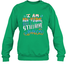 Special Needs NonVerbal Autism Awesome Crewneck Sweatshirt Crewneck Sweatshirt - HHHstores