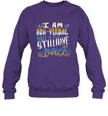 Special Needs NonVerbal Autism Awesome Crewneck Sweatshirt Crewneck Sweatshirt - HHHstores