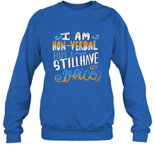 Special Needs NonVerbal Autism Awesome Crewneck Sweatshirt Crewneck Sweatshirt - HHHstores