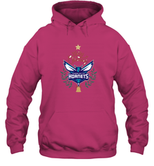 NBA Charlotte Hornets Logo merry Christmas gilf Hooded Sweatshirt Hooded Sweatshirt - HHHstores