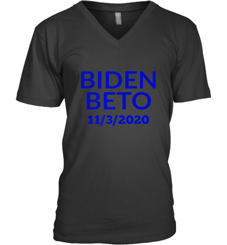 Vote Democrat Joe Biden for President Beto O'Rourke Men's V-Neck Men's V-Neck / Black / S Men's V-Neck - HHHstores