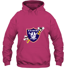 Nfl Oakland Raiders Champion Mickey Mouse Hooded Sweatshirt Hooded Sweatshirt - HHHstores