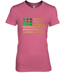 American Flag Green Shamrock Shirt St Patricks Day Women's Premium T-Shirt Women's Premium T-Shirt - HHHstores