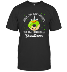 Donutcorn Funny Cute Donut Unicorn Irish St Patrick's Day Men's T-Shirt